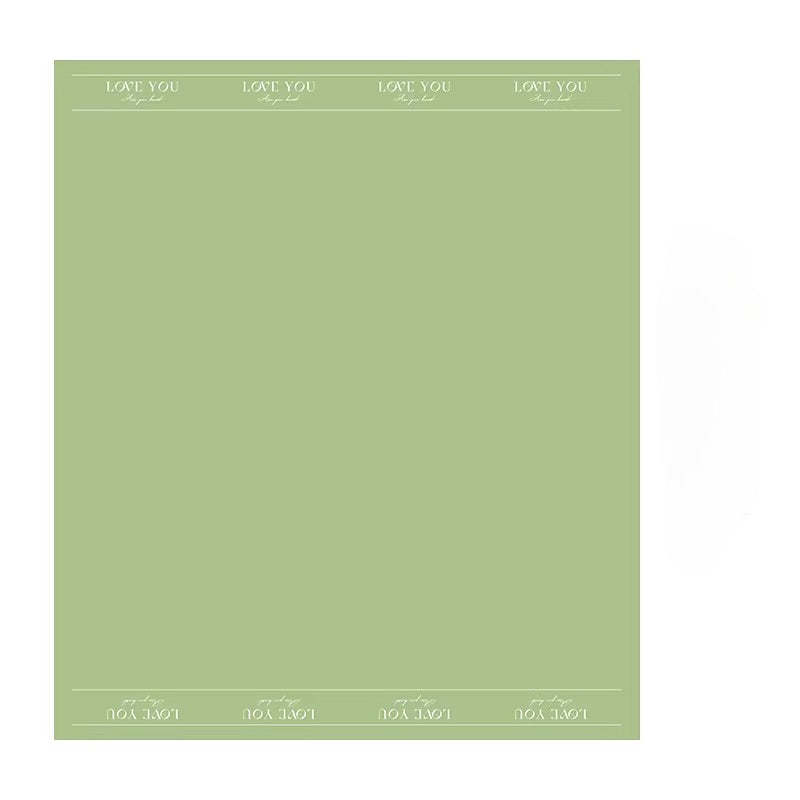 20 feuilles de papier cadeau à motifs fleurs et inscription LOVE (56x56 cm)