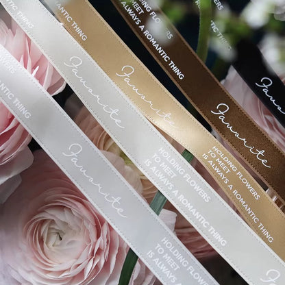 Earth Tone Florist Silk Ribbon (2.2cmx20Yd)