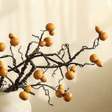 Load image into Gallery viewer, 23" Artificial Gourd Branch Golden Fruit Spray