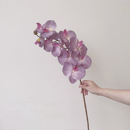 Fleur d'orchidée artificielle à longue tige de 37 po