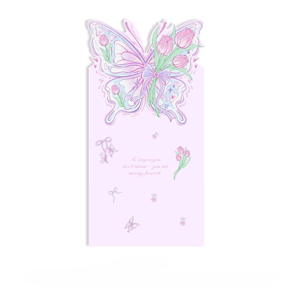 10pcs Butterfly Whisper Floral Wrapper (28x52cm)