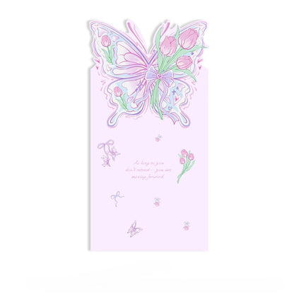 10pcs Butterfly Whisper Floral Wrapper (28x52cm)