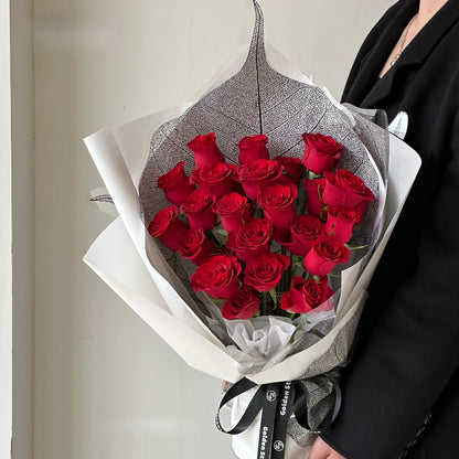 20pcs Leaf Shaped Bouquet Cellophane Wrap
