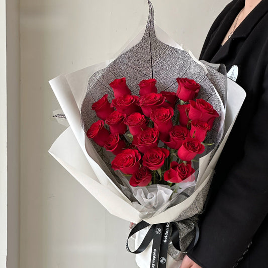20pcs Leaf Shaped Bouquet Cellophane Wrap