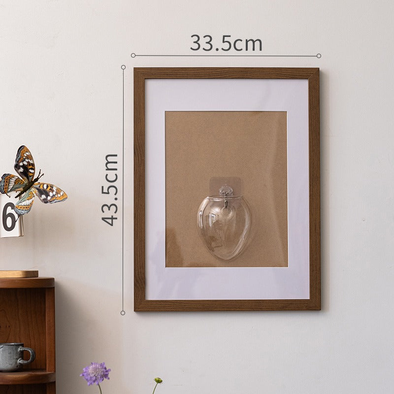 Photo Frame Wall-mounted Glass Vase Set