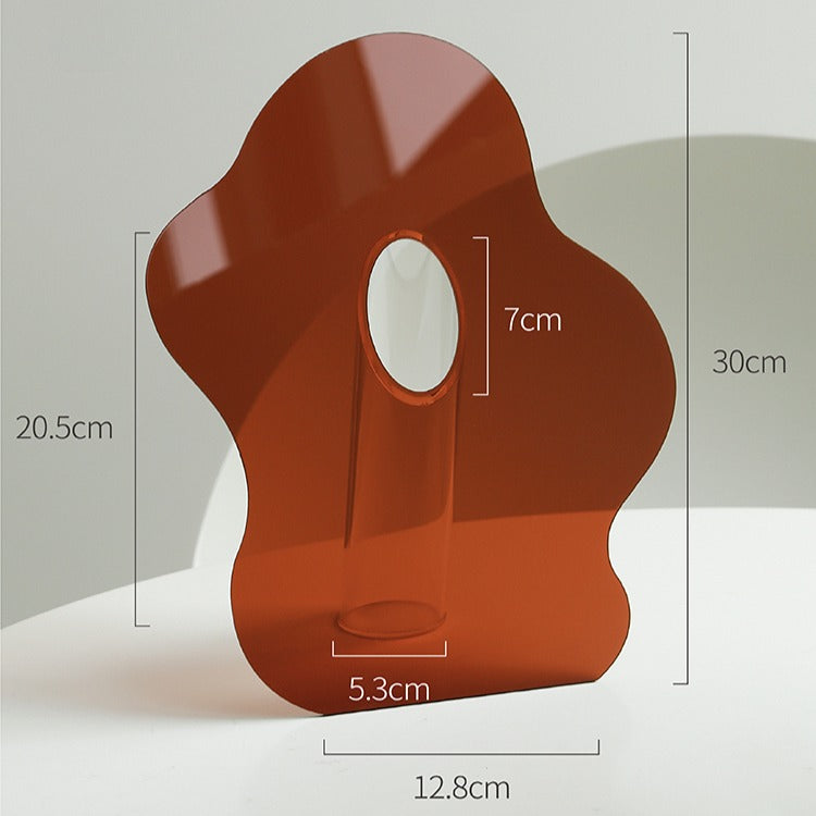 Modern Wavy Acrylic Flower Vase