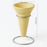 Load image into Gallery viewer, Concrete Ice Cream Cone Planter with Stand