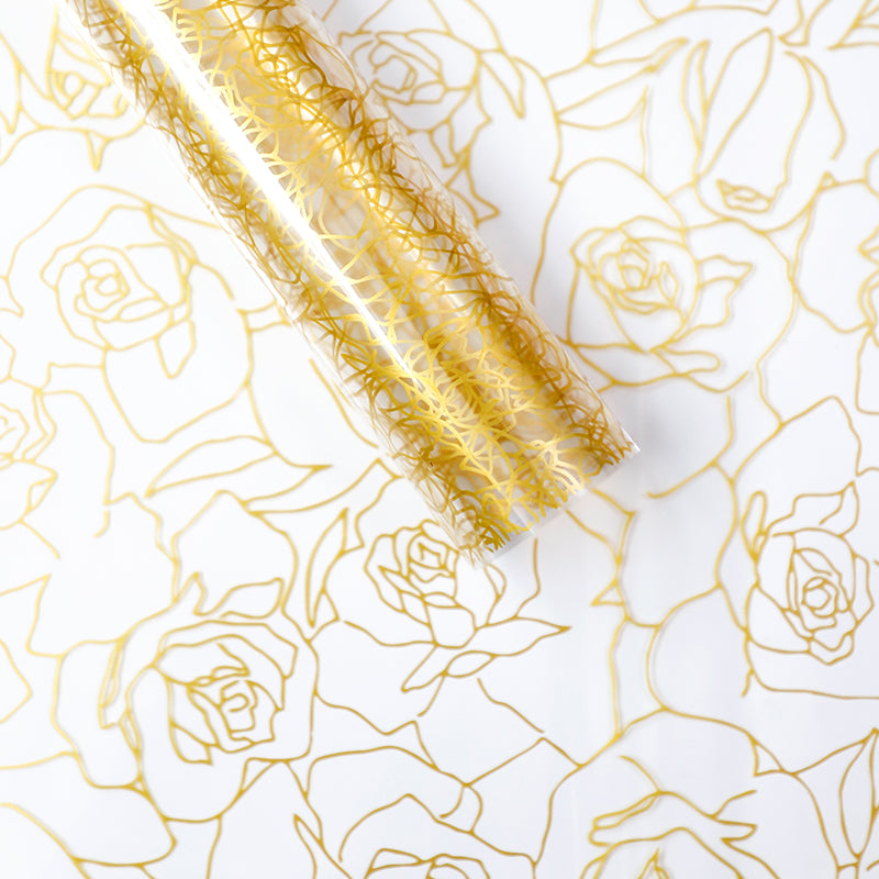 20pcs Clear Rose Cellophane Bouquet Wrap (58x58cm)