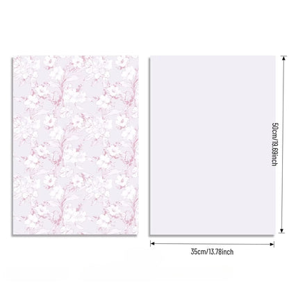 Lot de 20 feuilles de papier d'emballage pour bouquet motif cerisiers en fleurs (35,5 cm x 50,8 cm)