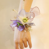 Load image into Gallery viewer, Lavender Floral Wrist Corsage for Bridesmaids