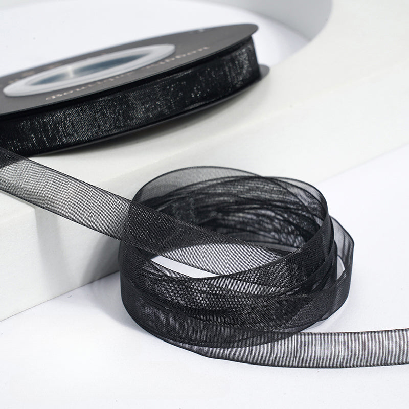 Solid Color Sheer Organza Ribbon (10mmx50Yd)