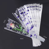 Load image into Gallery viewer, 100pcs Stripe Heart Single Flower Sleeves Bags