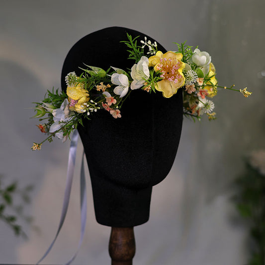 Bright Yellow Floral Headband