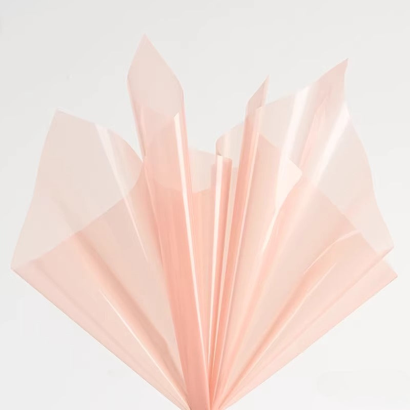 20pcs Colored Clear Cellophane Wrap Sheet (58x58cm)