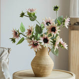 Load image into Gallery viewer, 24" Vintage 3-Head Artificial Sunflower Spray