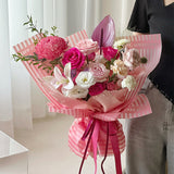 Load image into Gallery viewer, Frosted Striped Plastic Bouquet Wrap Pack 20 (58x58cm)