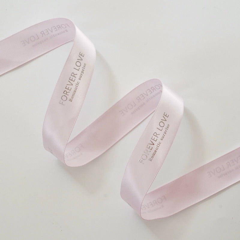 "Forever Love" Printed Satin Ribbon (25mm x 20Yd)