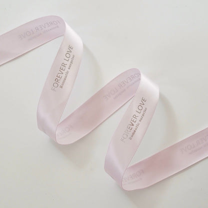 "Forever Love" Printed Satin Ribbon (25mm x 20Yd)