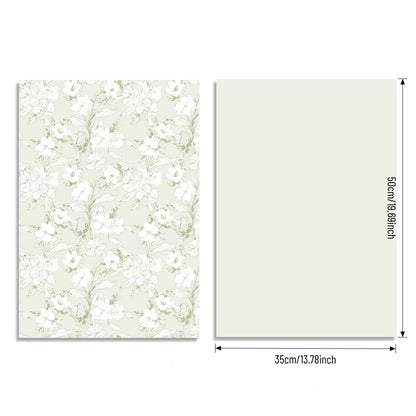 Lot de 20 feuilles de papier d'emballage pour bouquet motif cerisiers en fleurs (35,5 cm x 50,8 cm)