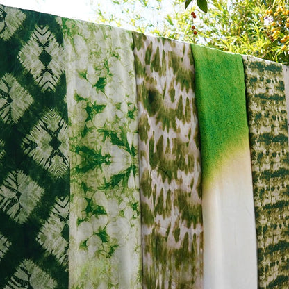 Green Gradient Tie-Dye Backdrop Draping Fabric