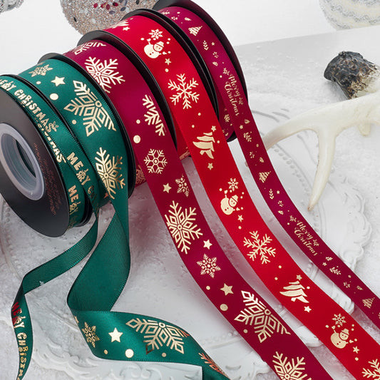 24 Yards Christmas Satin Ribbon for Crafts