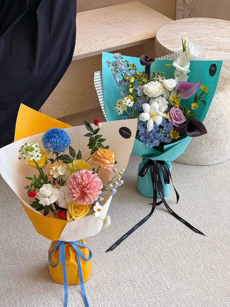 8pcs Subtle Textured Bouquet Wrap Paper (35x54cm)