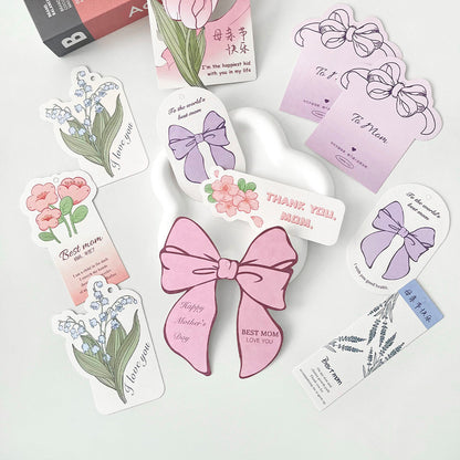 Mother's Day Flower Bouquets Greeting Card Set