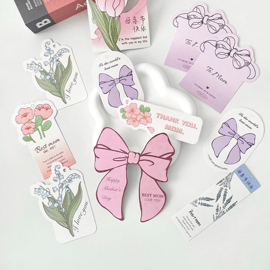 Mother's Day Flower Bouquets Greeting Card Set