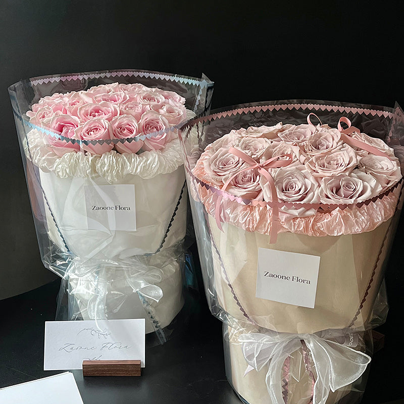 20 pièces Emballage cellophane transparent motif cœur (58x58 cm)