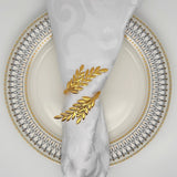 Load image into Gallery viewer, Gold Leaf Napkin Rings (Set of 12)
