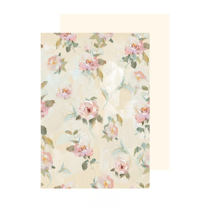 20pcs Rose Print Floral Wrap Paper (35x50cm)
