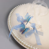 Load image into Gallery viewer, Handcrafted Butterfly Bridal Corsage Bracelet