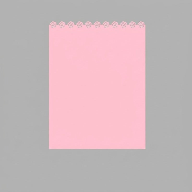 Laser-Cut Rose Edge Flower Wrap Paper Pack 24 (15" x 20")