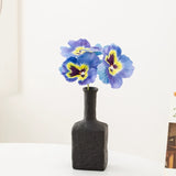 Load image into Gallery viewer, Minimal Black Flower Ceramic Vase