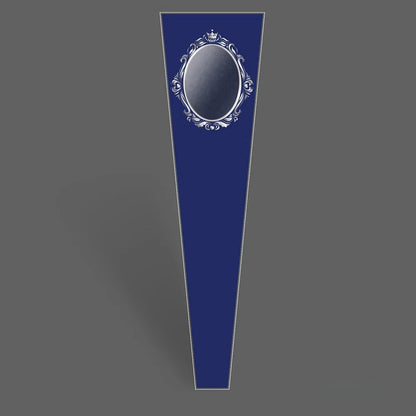Emballages pour rose unique avec fenêtre miroir argentée, lot de 100