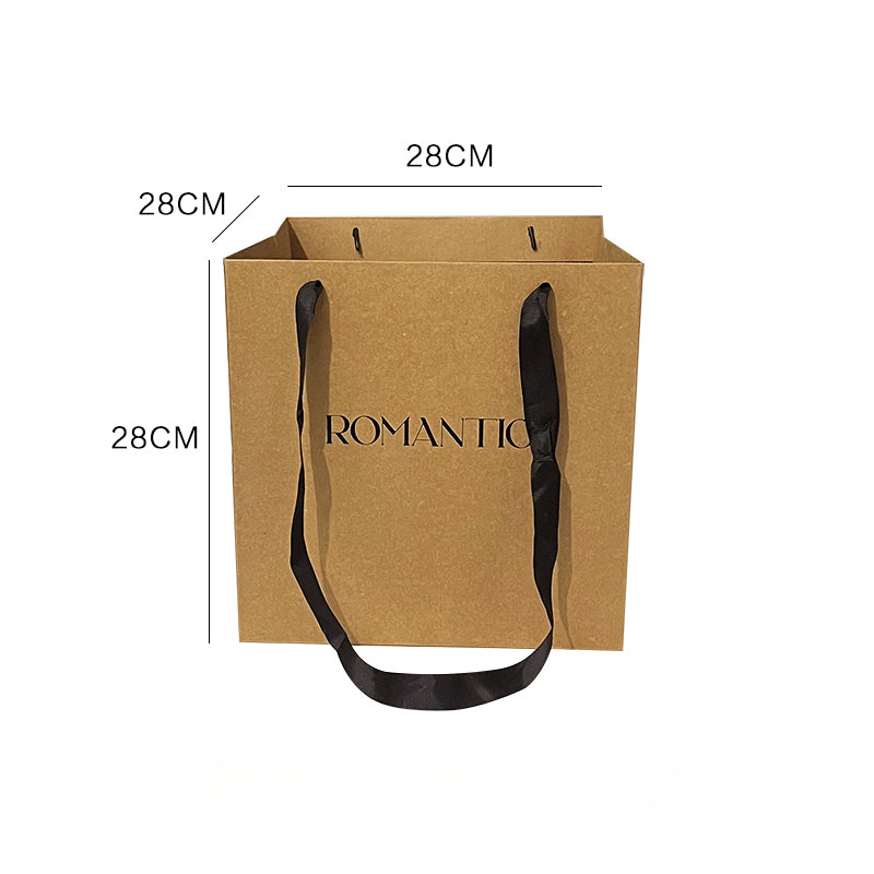 Snblzhef Flower Gift Bags 25Pcs Drink Carrier With Handle To 2 Cup Rectangle Floral Wrap Packing Box Flower Holder - View #8