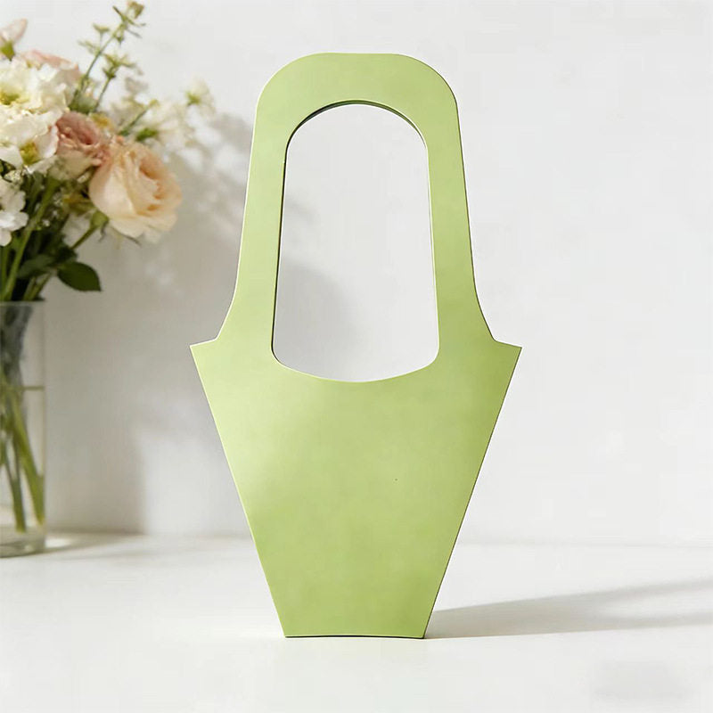 Solid-Color Kraft Paper Flower Bouquet Bags Pack 10