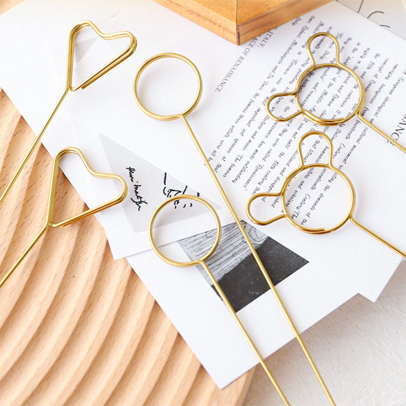 Heart Shape Metal Floral Picks (Pack 30)