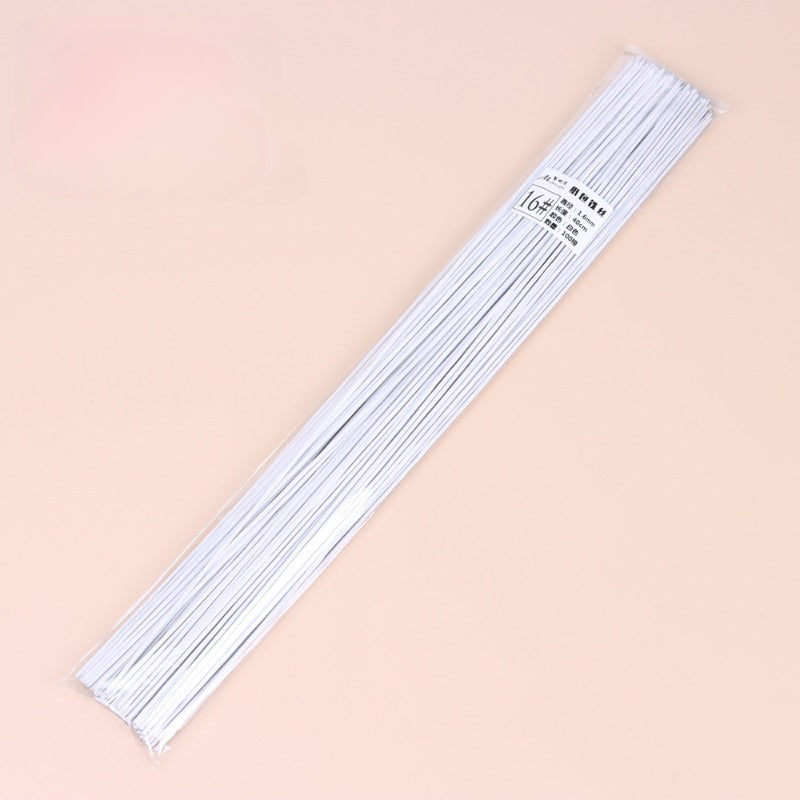 White Floral Wire for Crafts Pack 100