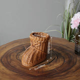 Load image into Gallery viewer, Handmade Rattan Shoe-Shaped Flower Basket