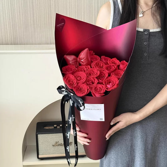 20pcs Metallic Thick Flower Wrap Paper (44x58cm)