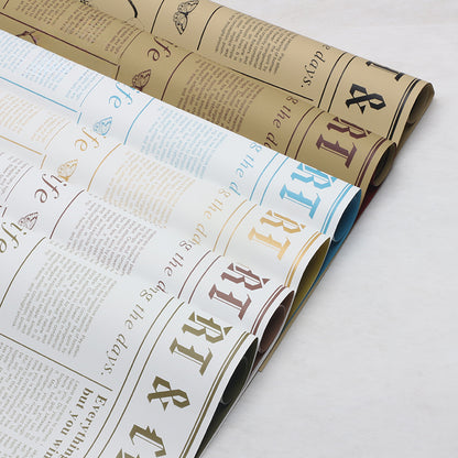 20pcs Vintage Newspaper Bouquet Paper (57x57cm)