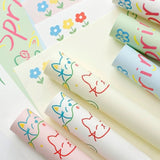 Load image into Gallery viewer, 20pcs Hand-Drawn Spring Floral Wrap Paper (35x50cm)