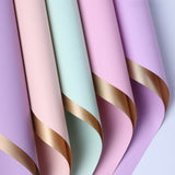 Load image into Gallery viewer, 20pcs Gilded Two-Tone Flower Wrapping Paper (56x56cm)