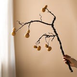Load image into Gallery viewer, 23" Artificial Gourd Branch Golden Fruit Spray