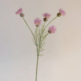 Load image into Gallery viewer, 5-Head Flocked Artificial Thistle Spray (58cm)