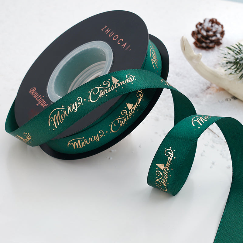 24 Yards Christmas Satin Ribbon for Crafts
