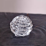 Load image into Gallery viewer, Clear Irregular Circular Glass Flower Frog