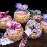 Load image into Gallery viewer, Bamboo Woven Gift Box with Orchid Flower Pack 10