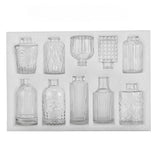 Load image into Gallery viewer, Set of 10 Clear Mini Glass Bud Vases